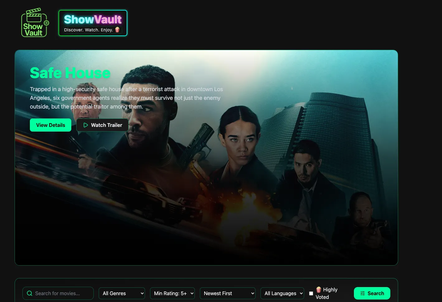 ShowVault Movie Search